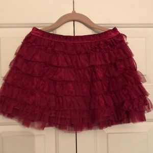 Gap Tulle Ruffle Tutu Skirt Satin Waist & Lining